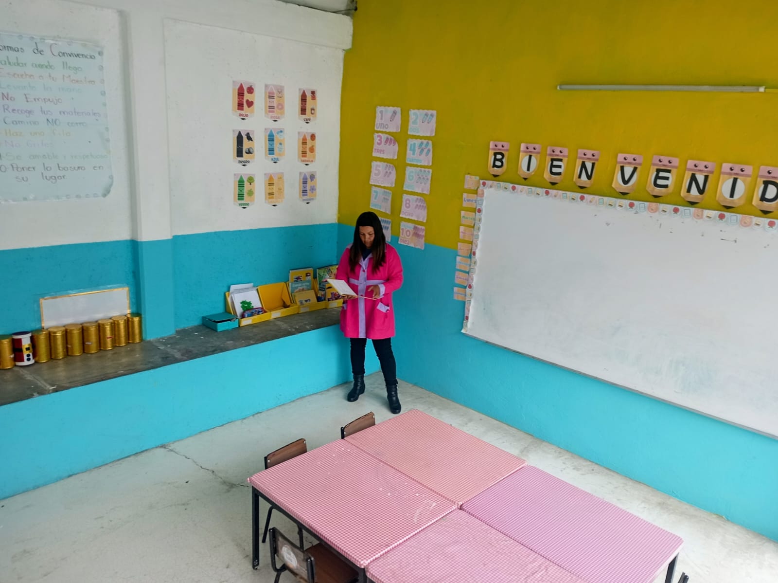 Aula equipada del Colegio Paideia